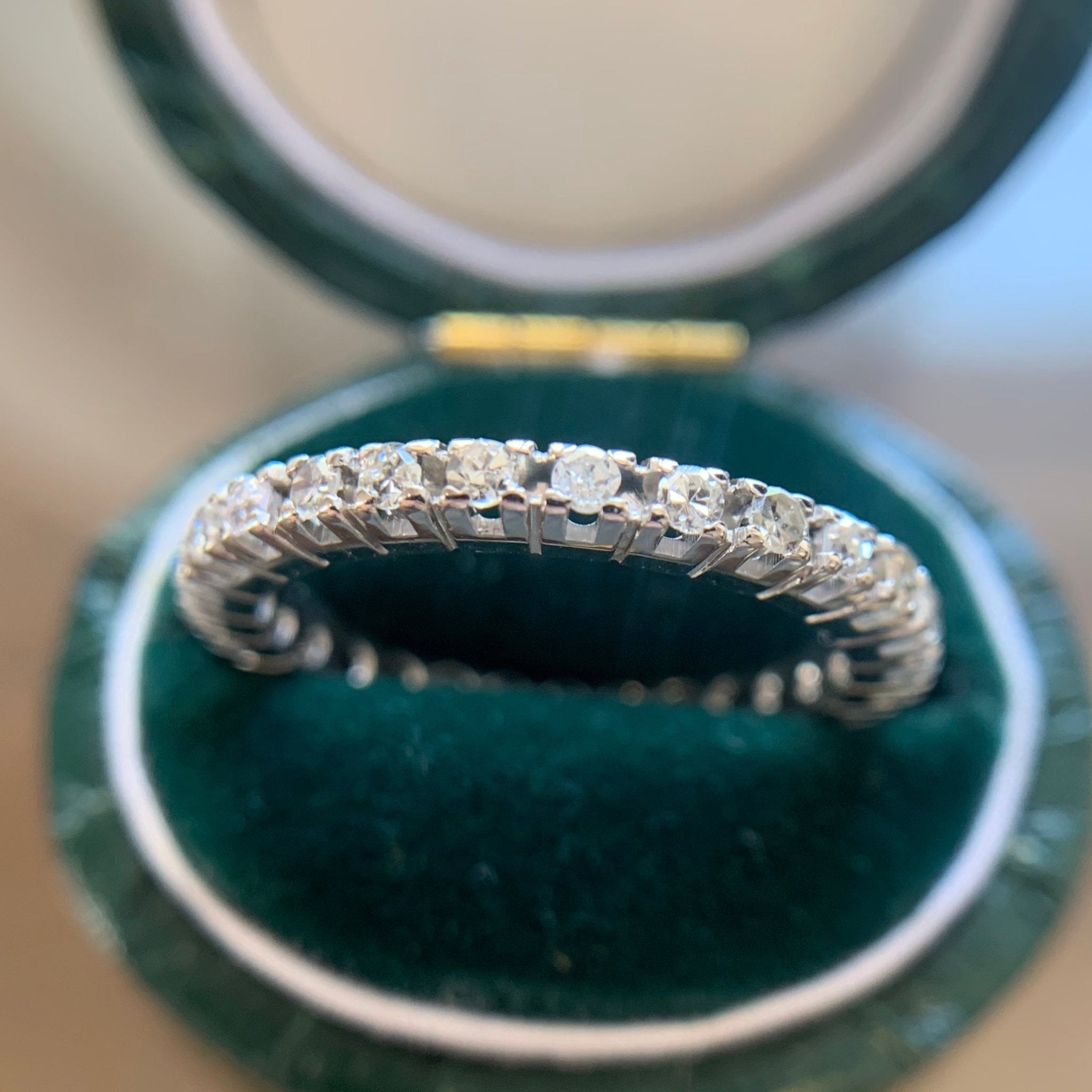 .68ctw Vintage Single Cut Diamond Eternity Band
