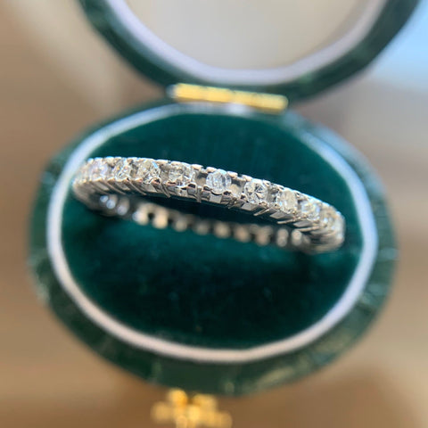 .68ctw Vintage Single Cut Diamond Eternity Band