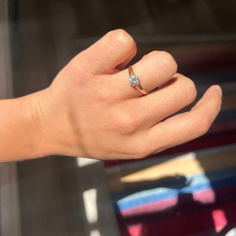 .69ct Vintage Old European Cut Diamond Solitaire
