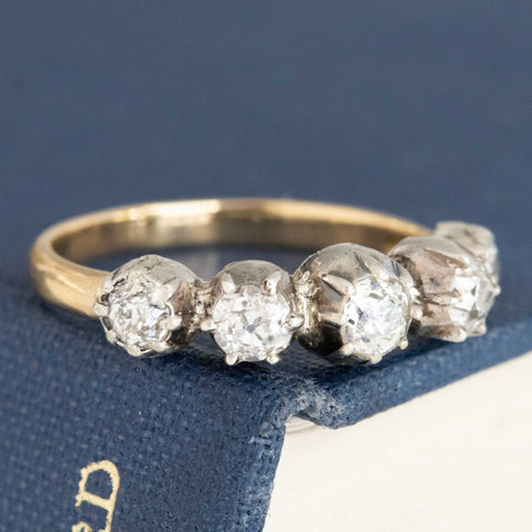 .70ctw Antique Diamond Collet 5-Stone Band