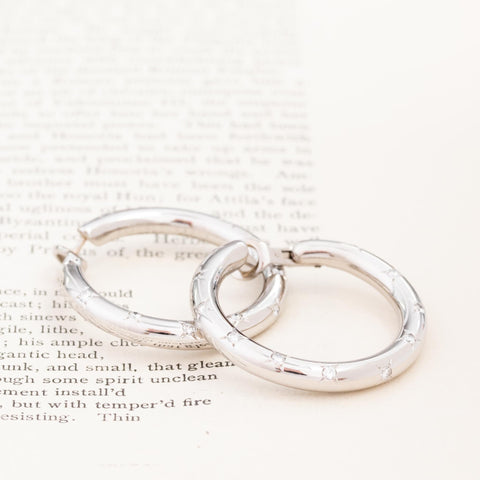 .70ctw Diamond Hoop Earrings by Chaumet Paris