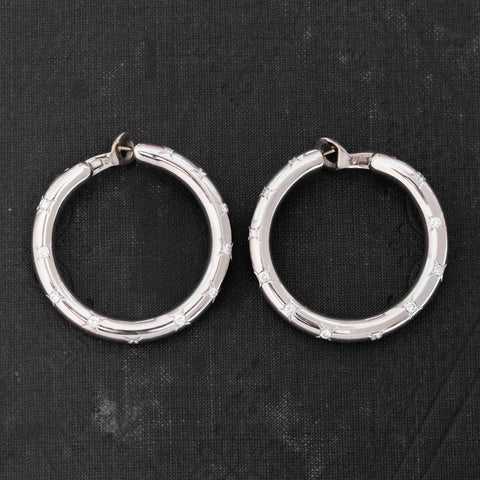 .70ctw Diamond Hoop Earrings by Chaumet Paris