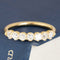 .70ctw Old European Cut Diamond Half-Hoop Band with Old European Cut Diamonds in yellow gold, antique-inspired one-of-a-kind wedding band