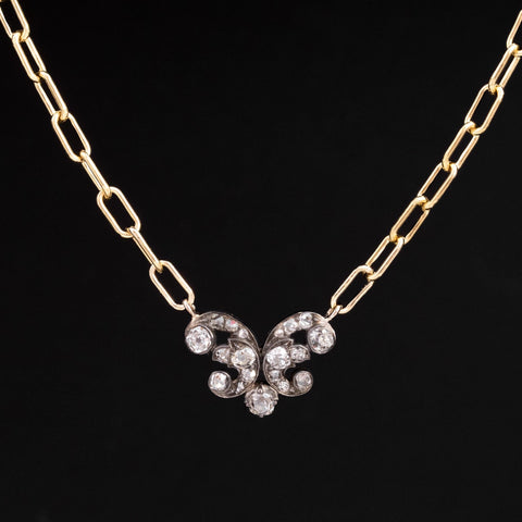 .72ctw Antique Old Mine Cut Diamond Pendant