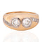 .72ctw Vintage Old European Cut Diamond Twin Stone Ring