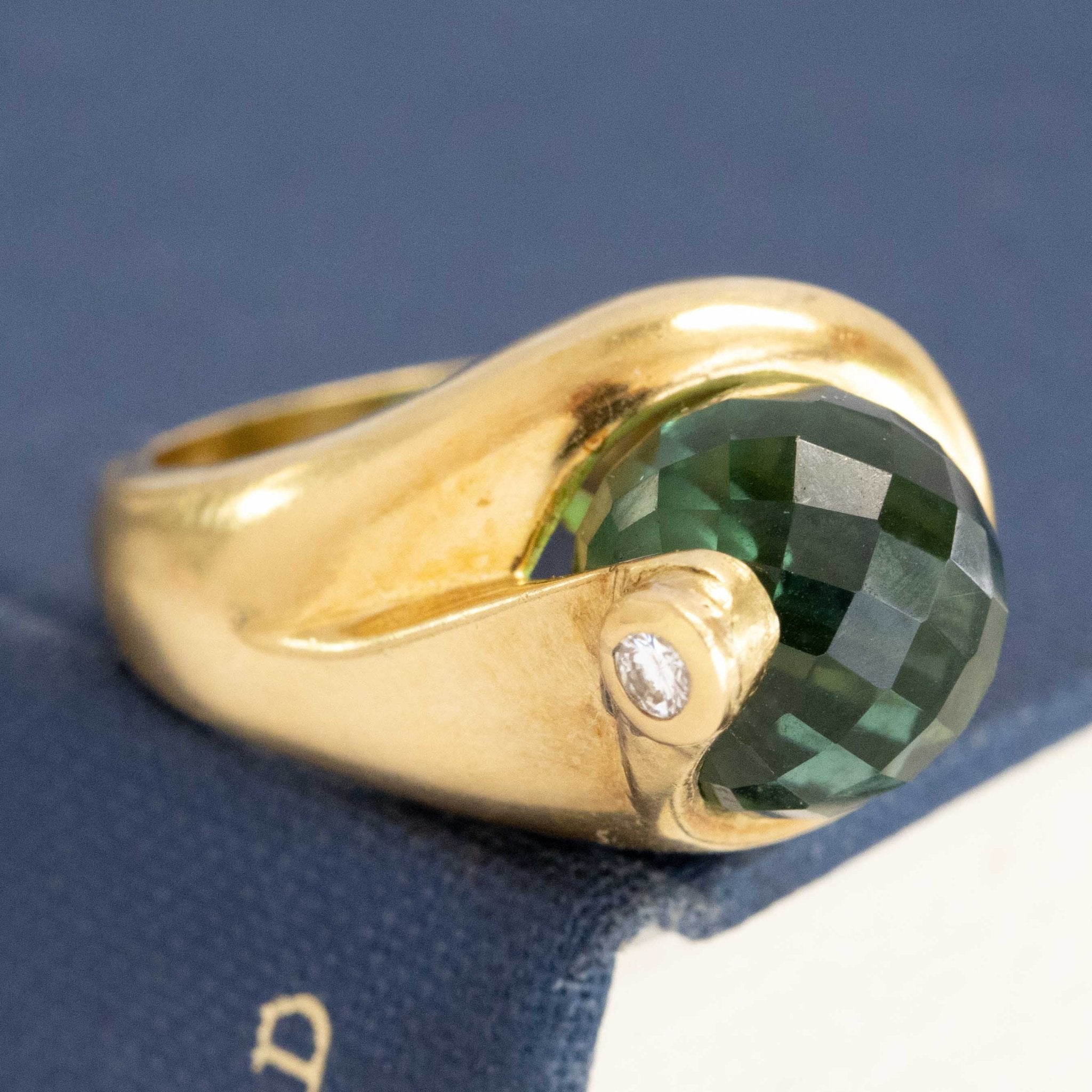 7.40ct Fancy Tourmaline Sphere Ring