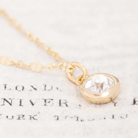.74ct Old European Cut Diamond Bezel Pendant