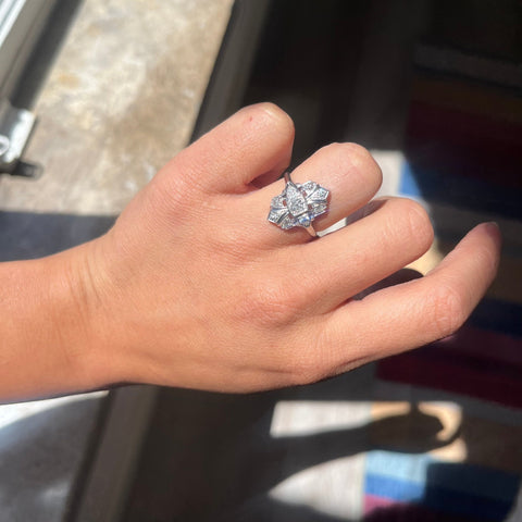 .74ctw Antique Old European Cut Diamond Dinner Ring