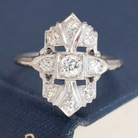 .74ctw Antique Old European Cut Diamond Dinner Ring