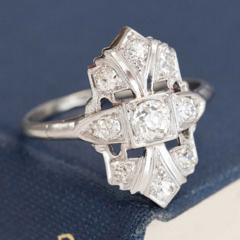 .74ctw Antique Old European Cut Diamond Dinner Ring