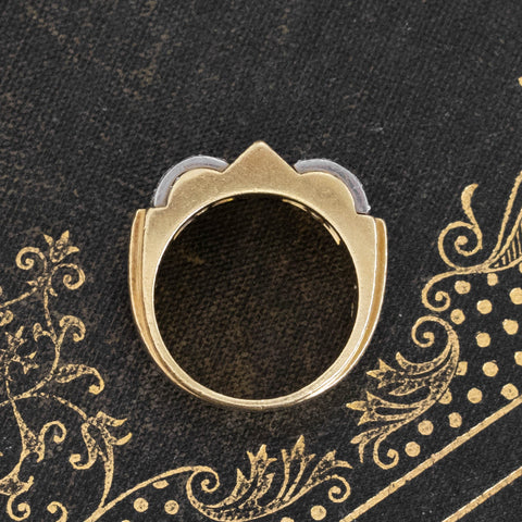 .75ctw Antique Diamond Tank Ring