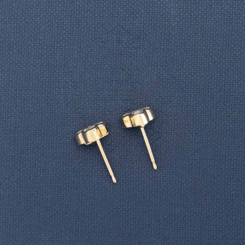 .75ctw Diamond Trefoil Stud Earrings