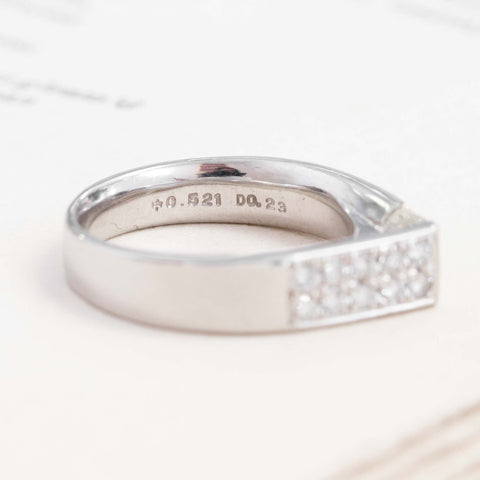.75ctw Vintage Emerald Cut & Diamond Abstract Ring