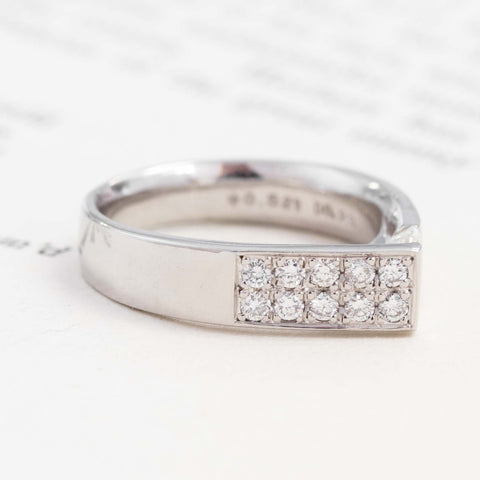.75ctw Vintage Emerald Cut & Diamond Abstract Ring