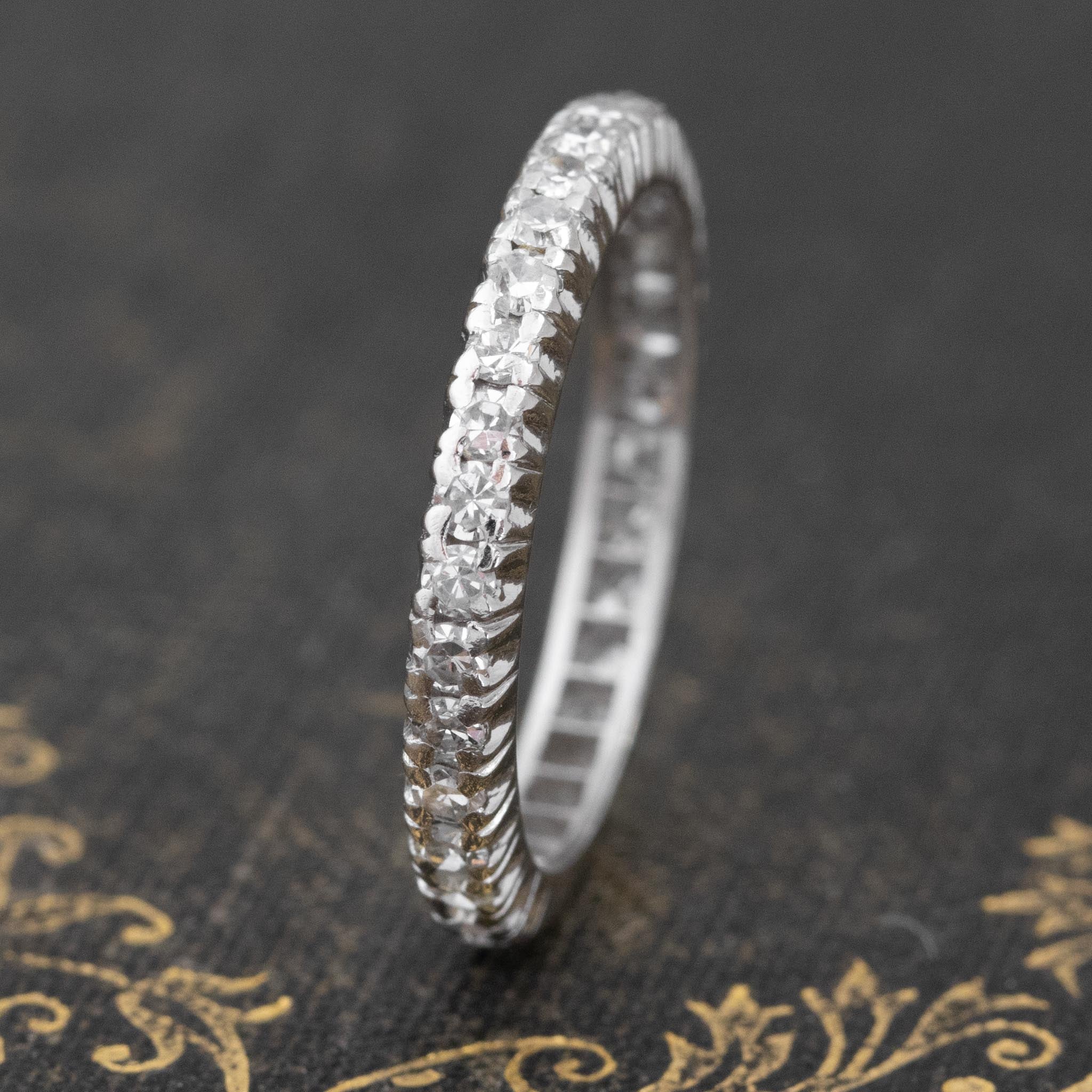 .75ctw Vintage Single Cut Diamond Eternity Band