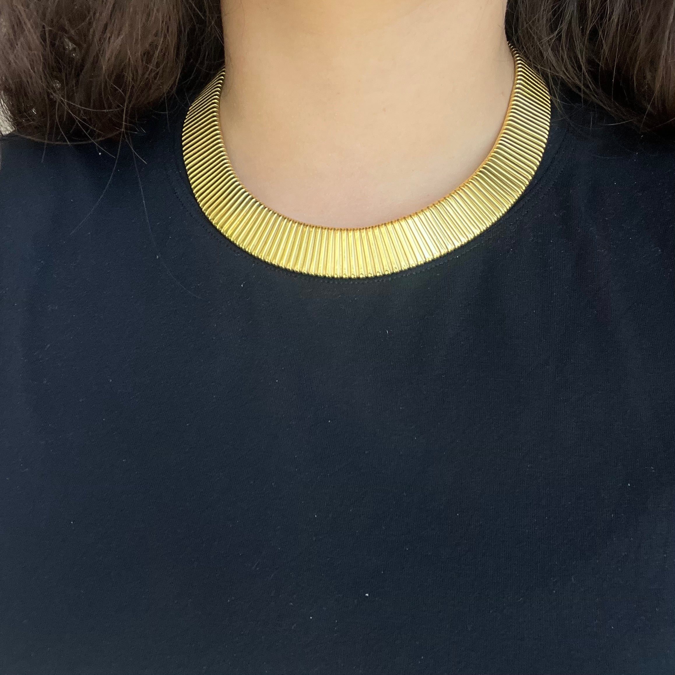 Vintage Wide Tubogas Necklace