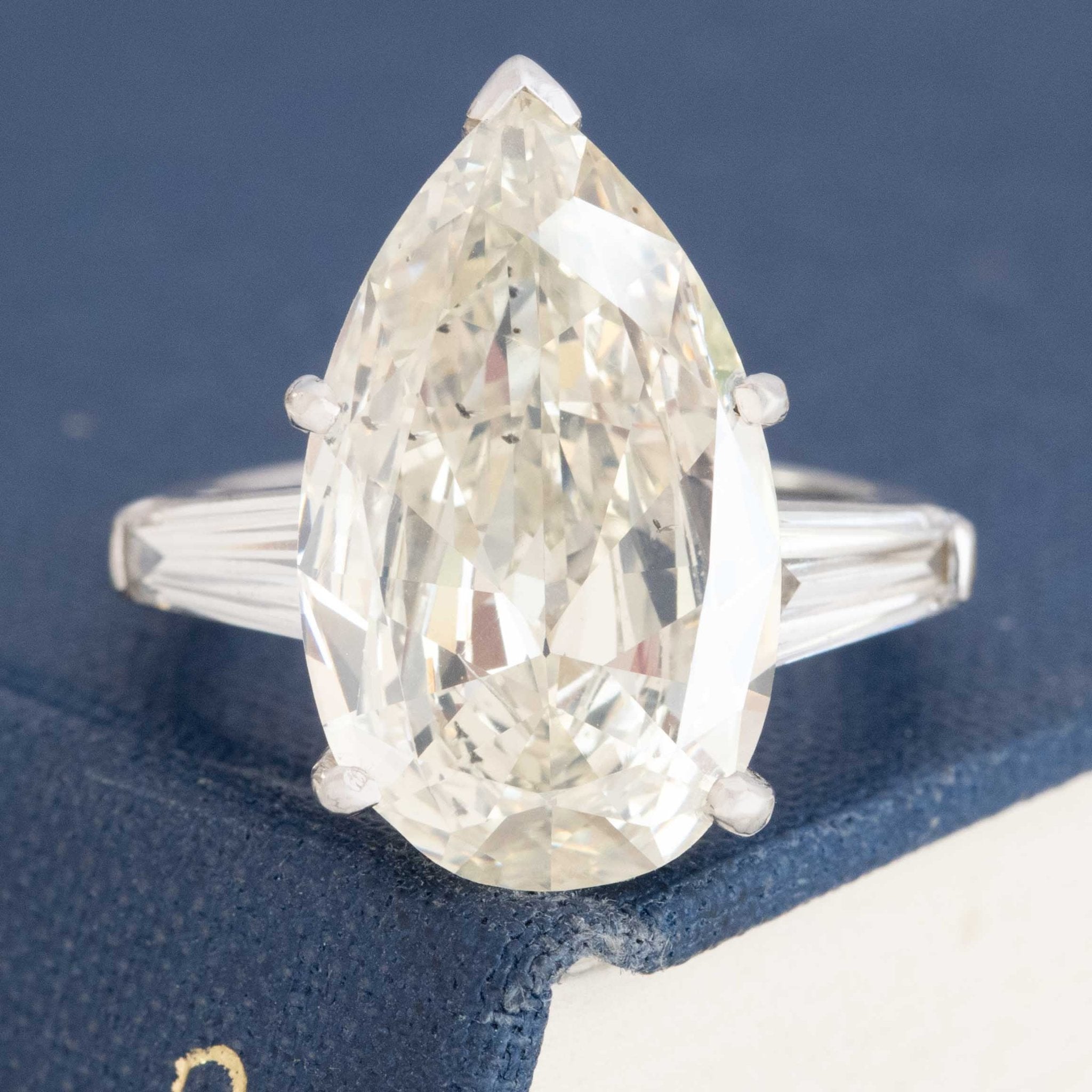 7.66ctw Pear Cut Diamond Solitaire, GIA N SI2