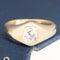 .76ct Old Mine Cut Diamond Signet Ring