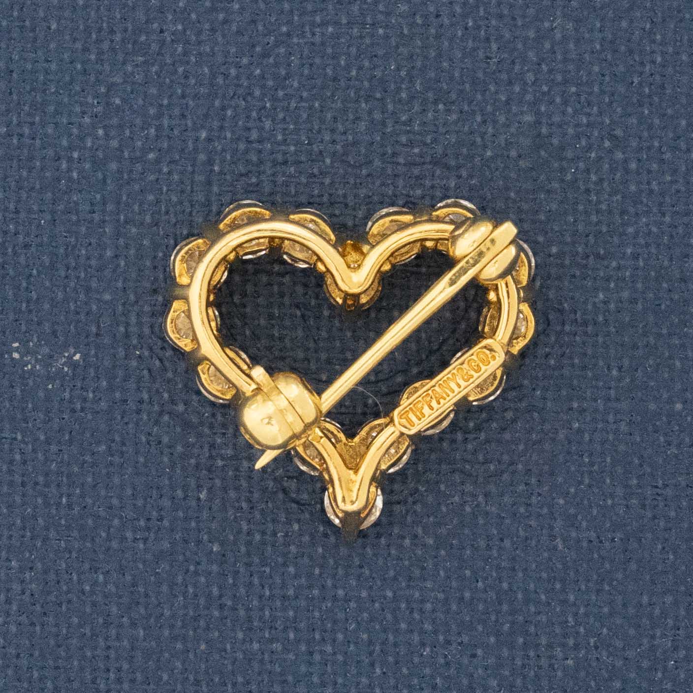 .76ctw Diamond Heart Pin, by Tiffany & Co.