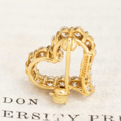 .76ctw Diamond Heart Pin by Tiffany & Co.