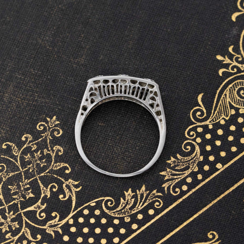 .78ctw Old European Cut Diamond Trilogy Ring