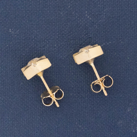 .78ctw Old Mine Cut Diamond Star Stud Earrings