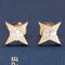 .78ctw Old Mine Cut Diamond Star Stud Earrings