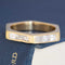 .78ctw Vintage Carre Cut Diamond Hexagonal Shank Band
