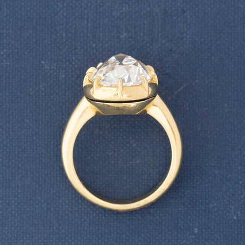 8.04ct Pear Cut Diamond Collet Solitaire, IGI J SI2