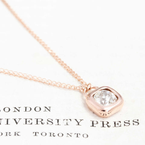 .80ct Old Mine Cut Diamond Bezel Pendant