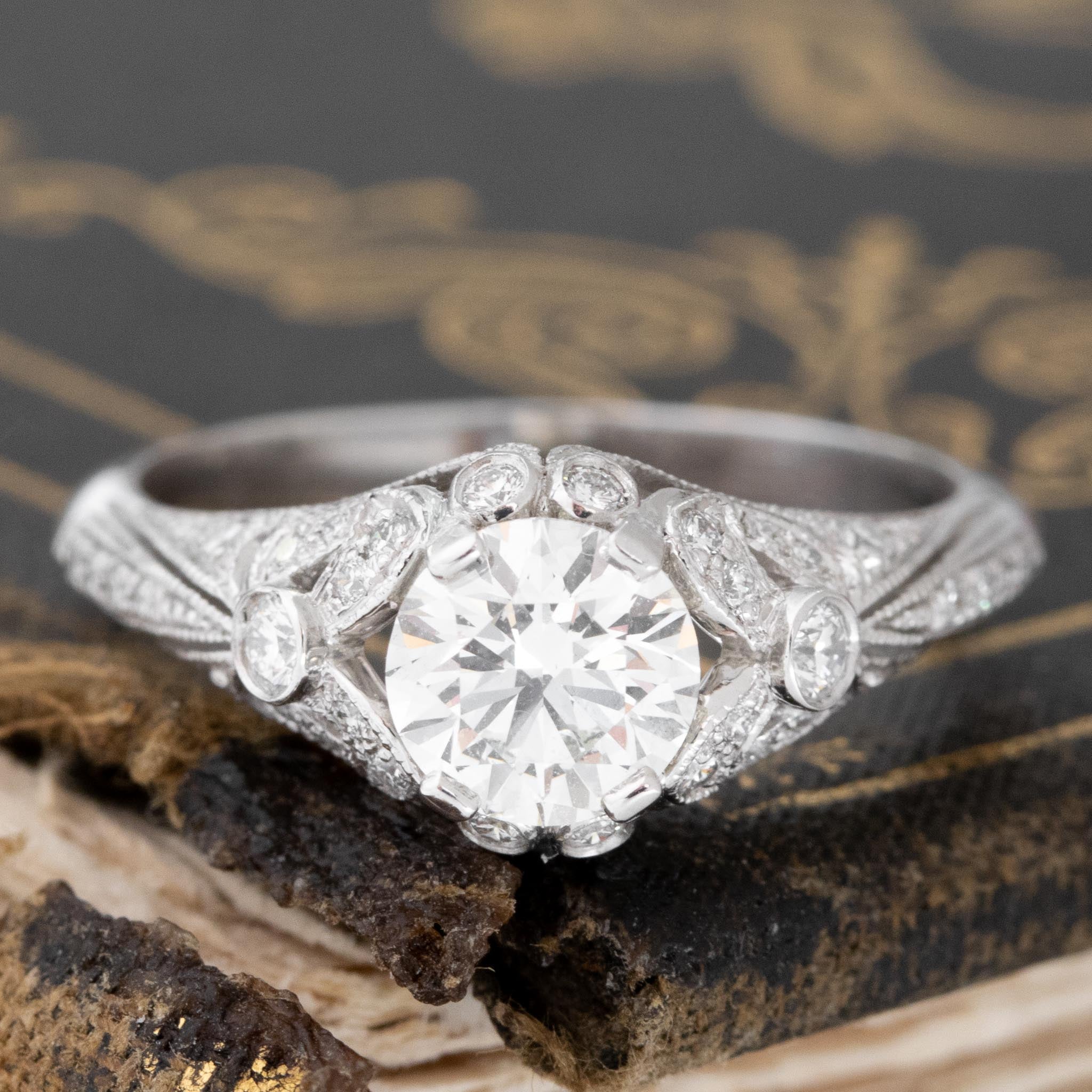 .80ct Transitional Cut Diamond Solitaire by Sebastien Barrier