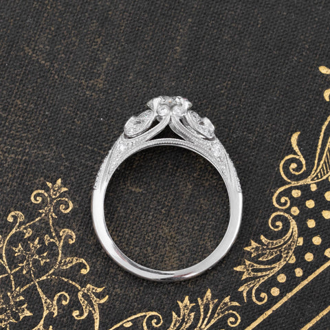 .80ct Transitional Cut Diamond Solitaire by Sebastien Barrier