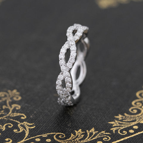 .80ctw Diamond Twist Eternity Band