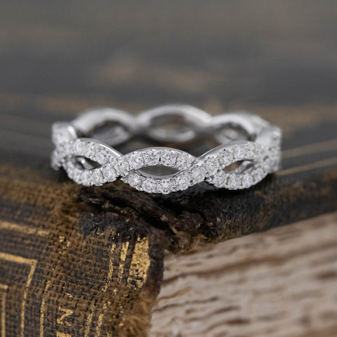 .80ctw Diamond Twist Eternity Band
