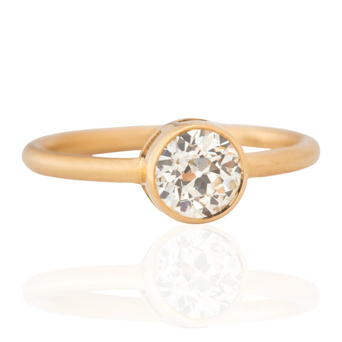 .82ct Old European Cut Diamond Bezel Solitaire