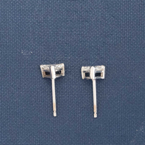 .82ctw Triangle Cut Diamond Stud Earrings