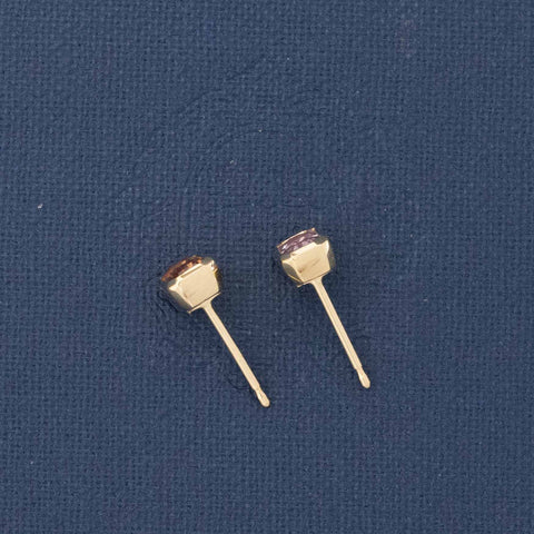 .84ctw Sapphire Bezel Stud Earrings