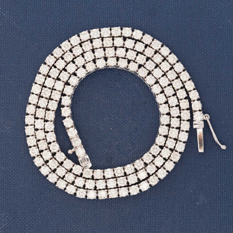 8.50ctw Round Brilliant Cut Diamond Tennis Necklace