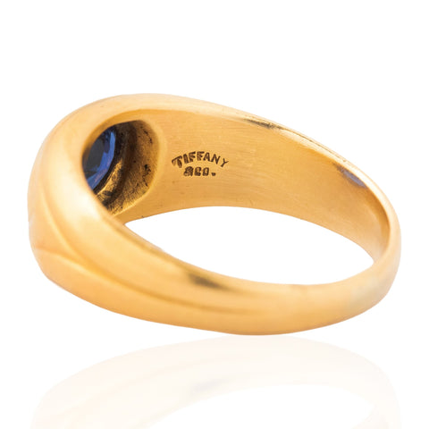 .85ct Vintage Oval Sapphire Dome Ring, by Tiffany & Co.