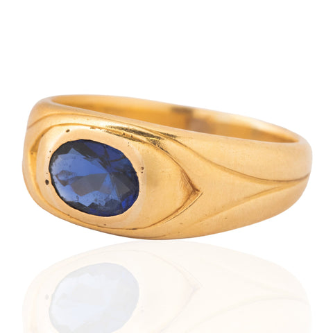 .85ct Vintage Oval Sapphire Dome Ring, by Tiffany & Co.