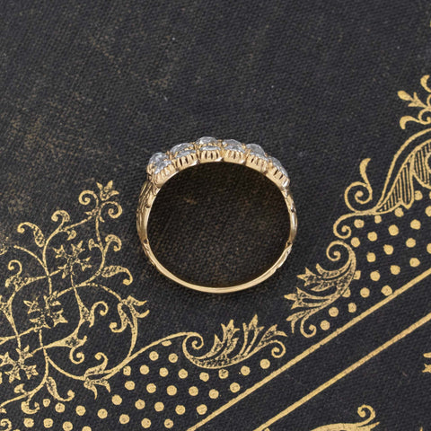 .85ctw Georgian Triple Row Rose Cut Band