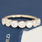 .85ctw Old European Cut Diamond Bezel Half-Hoop Band