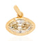 .88ct Marquise Cut Diamond Collet Charm