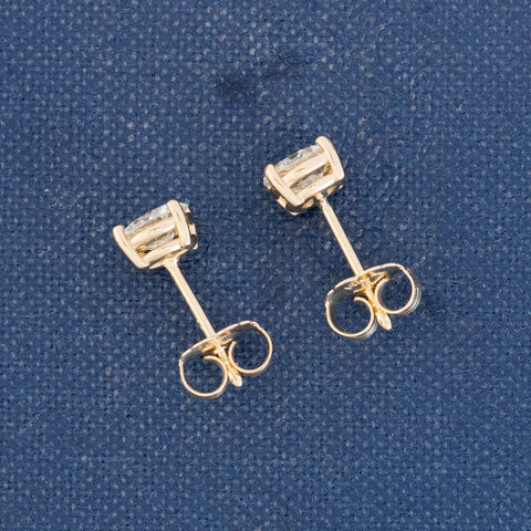 .88ctw Old European Cut Diamond Stud Earrings