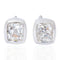 .88ctw Old Mine Cut Diamond Bezel Stud Earrings