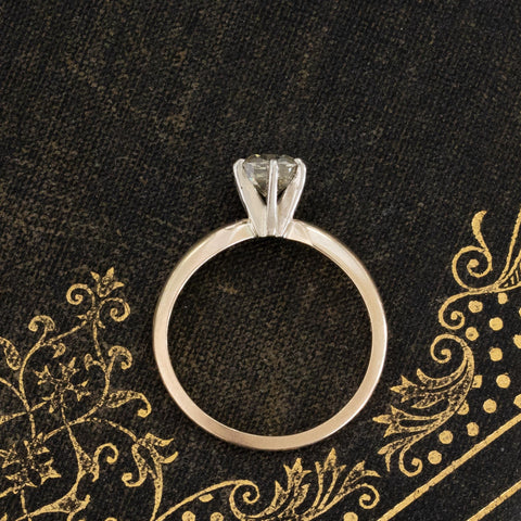 .89ct Cushion Cut Diamond Solitaire, GIA Fancy Brown-Green-Yellow