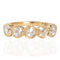 .89ctw Rose Cut Diamond Bezel 5-Stone Band