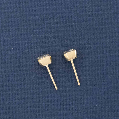 .89ctw Sapphire Bezel Stud Earrings