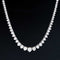 9.01ctw Round Brilliant Cut Diamond 3 Prong Tennis Necklace