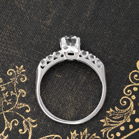 .90ctw Transitional Cut Diamond Ring, GIA H